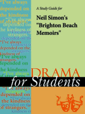 cover image of A Study Guide for Neil Simon's "Brighton Beach Memoirs"
